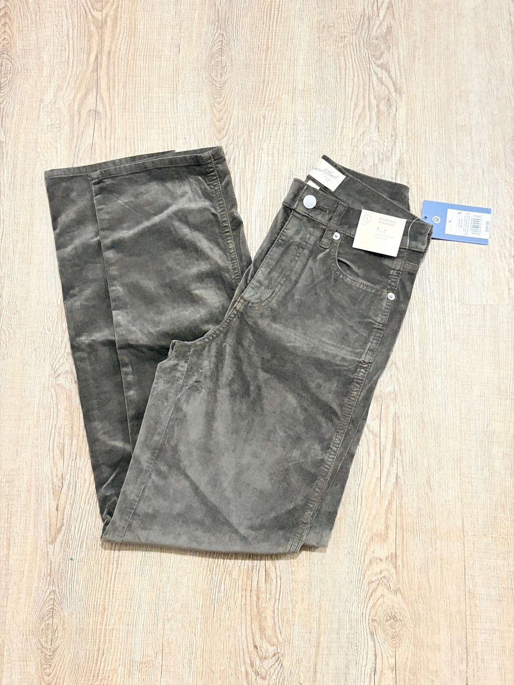 Woman s Olive Green Corduroy Jeans
